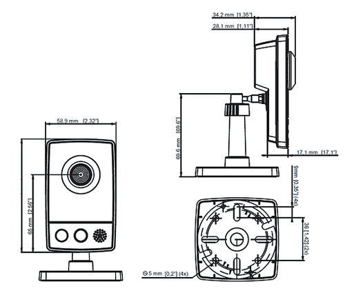 AXIS M1031-W - Kamery zintegrowane IP