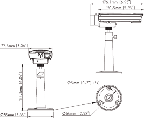 AXIS P1343 - Kamery kompaktowe IP