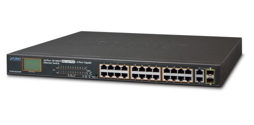 Planet FGSW-2622VHP - Switch 24x10/100TX 802.3at PoE + 2xGigabit - Przeczniki sieciowe