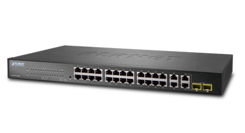 Planet FGSW-2840 - Switch 24x10/100TX + 4xGE + 2xSFP - Przeczniki sieciowe