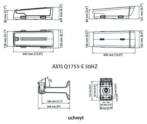 AXIS Q1755-E 50HZ Mpix - Kamery kompaktowe IP